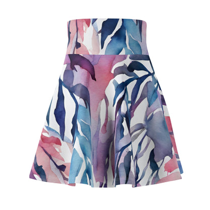 Watercolor Vines | Skater Skirt | Bi