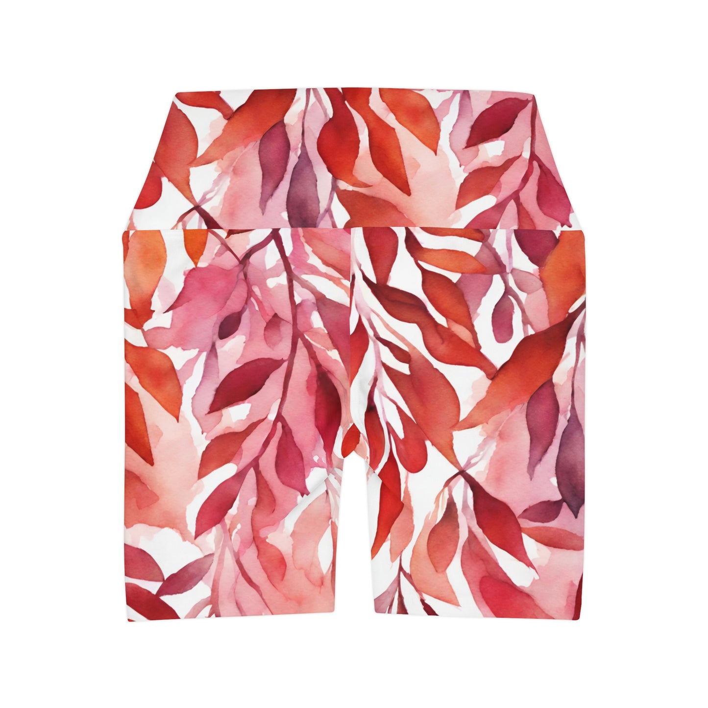 Watercolor Vines | High Waisted Yoga Shorts | Lesbian