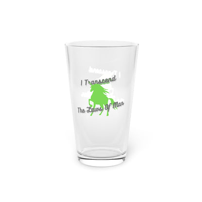 Transcendence Unicorn | 16 oz. Pint Glass | Aro