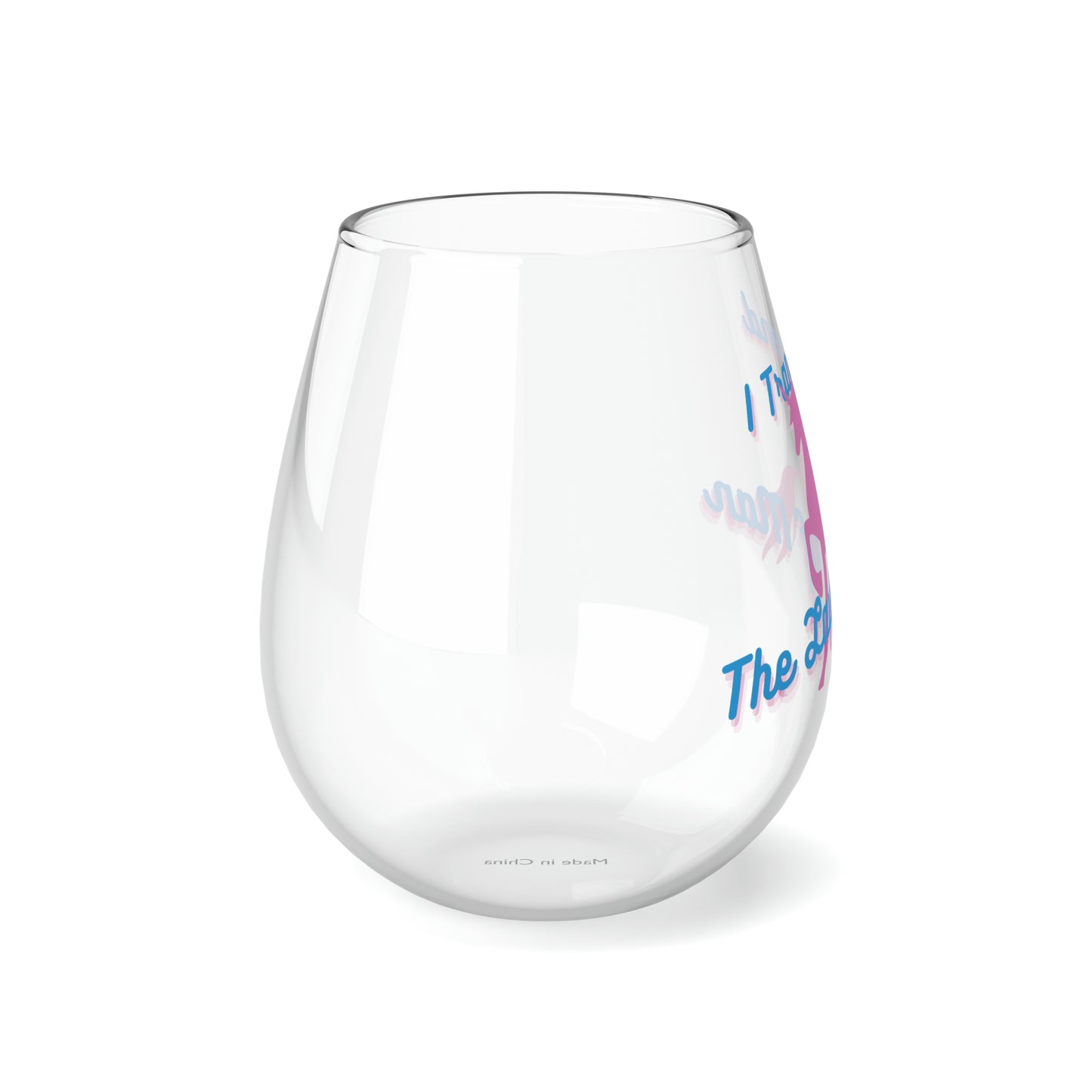 Transcendence Unicorn | 11.75 oz Stemless Wine Glass | Trans