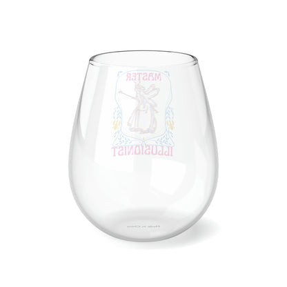 Master Illusionist Faerie | 11.75 oz Stemless Wine Glass | Pan