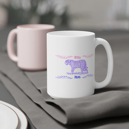 Still Here Jaguar | Latte Mug | Bi