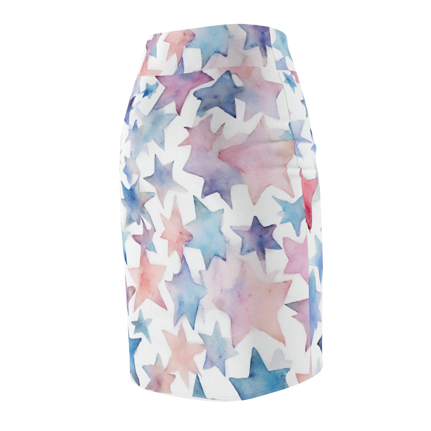 Watercolor Stars| Pencil Skirt | Trans