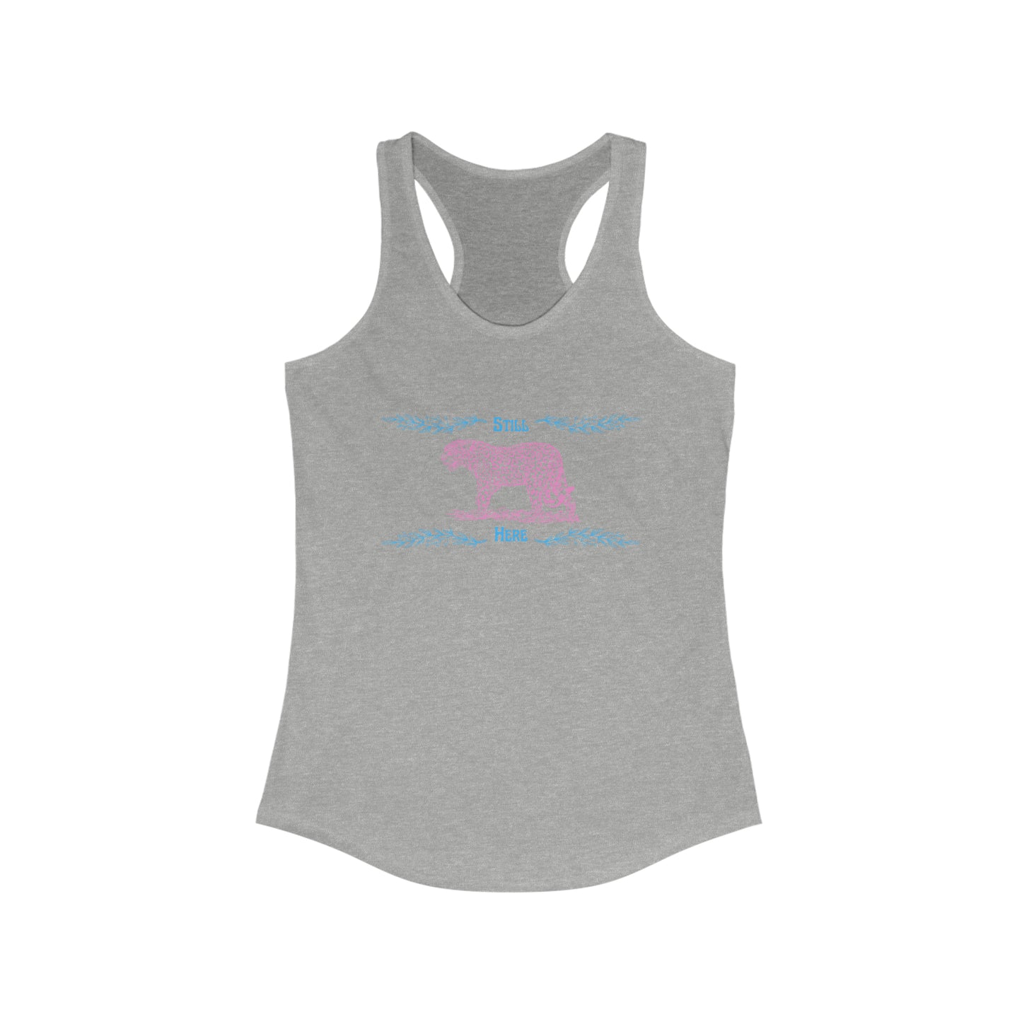 Still Here Jaguar | Racerback Tank | Trans