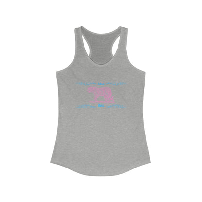 Still Here Jaguar | Racerback Tank | Trans