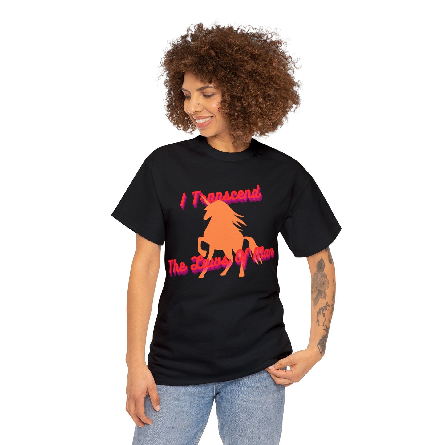 Transcendence Unicorn | Heavy Cotton Tee | Lesbian