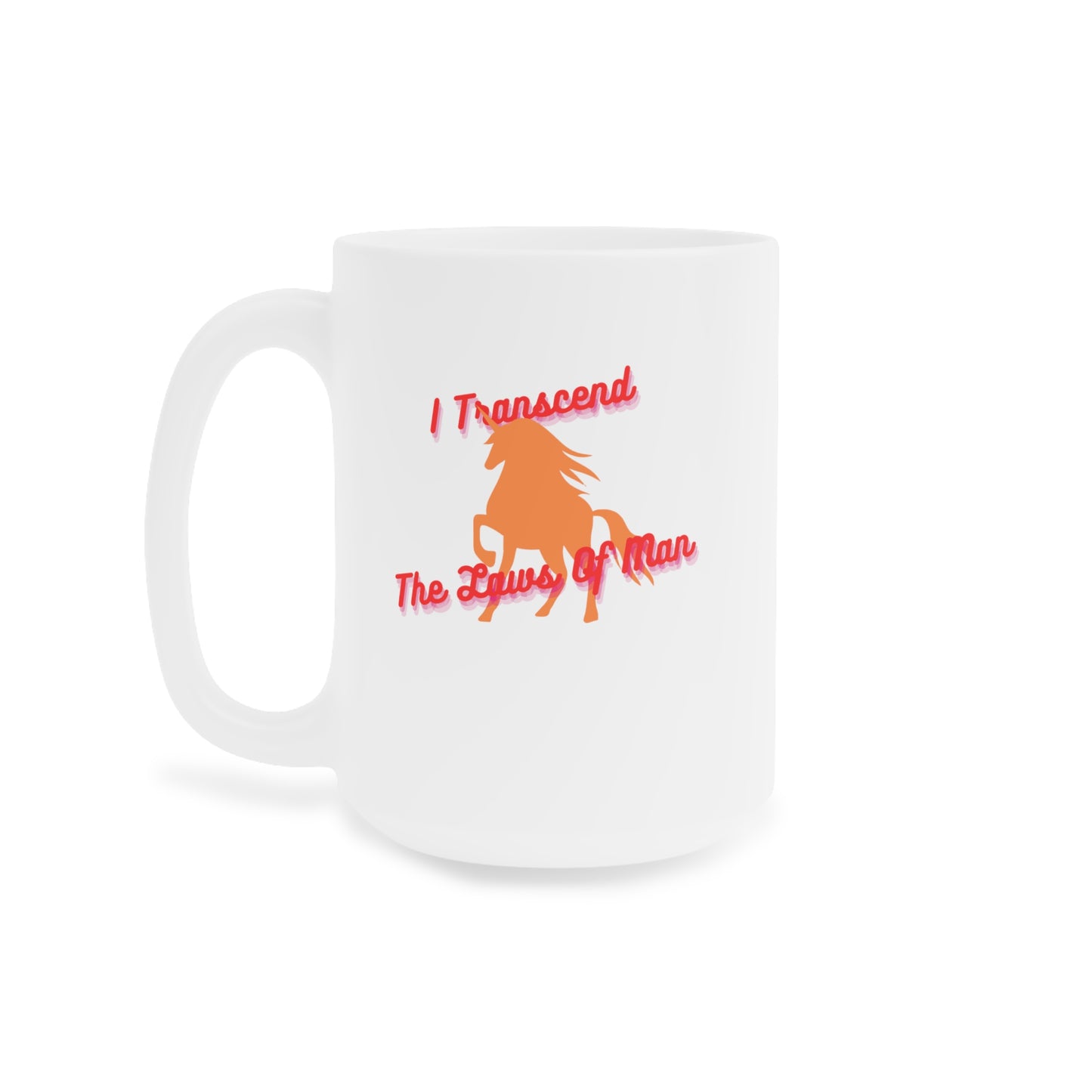 Transcendence Unicorn | Latte Mug | Lesbian