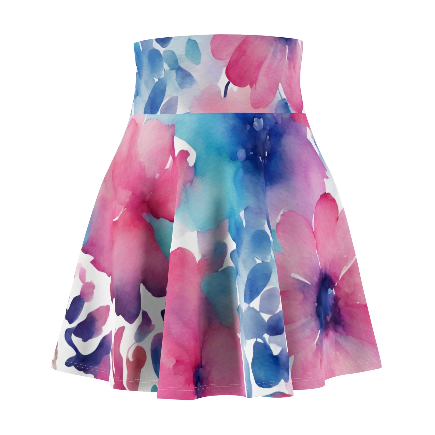 Watercolor Flowers | Skater Skirt | Trans