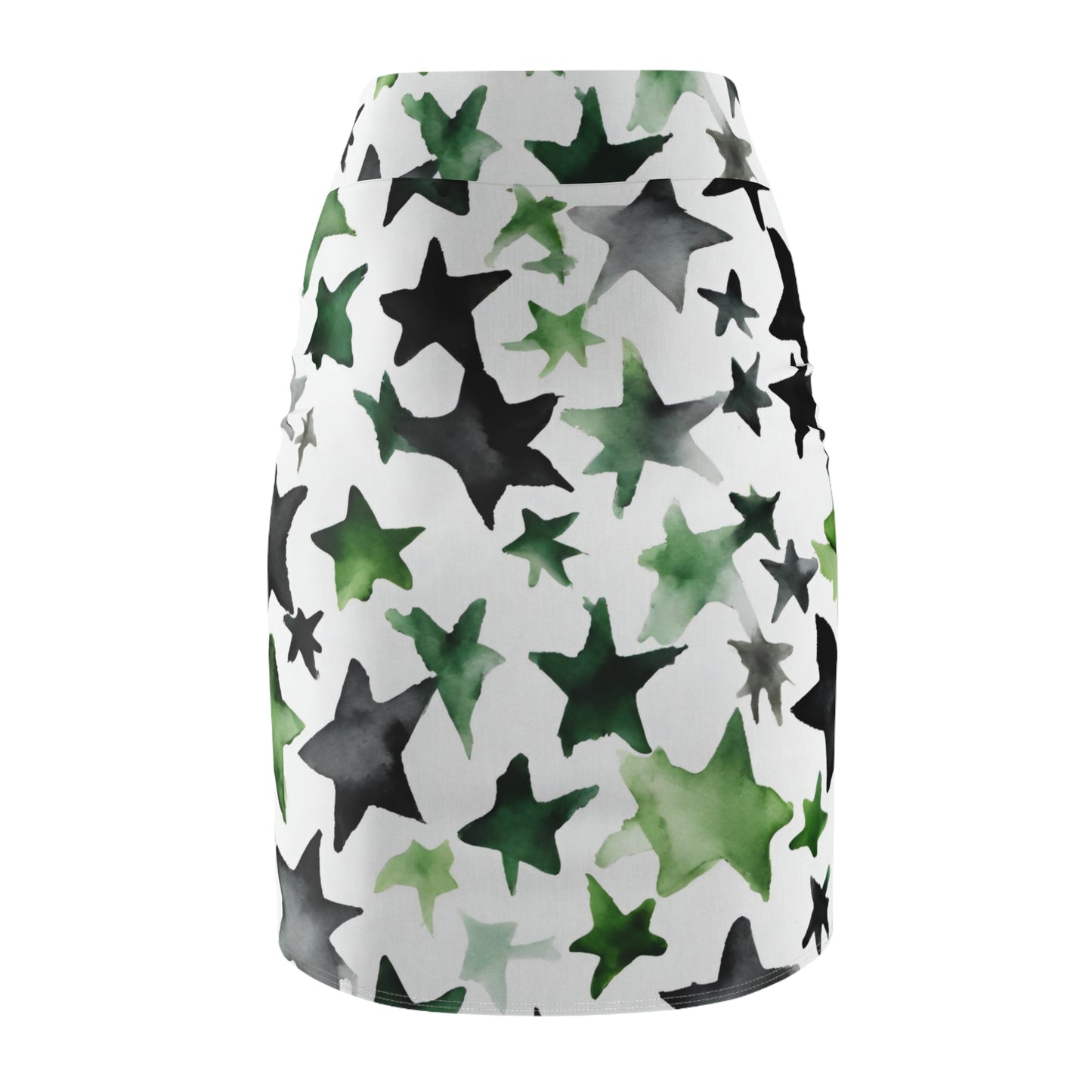 Watercolor Stars| Pencil Skirt | Aro