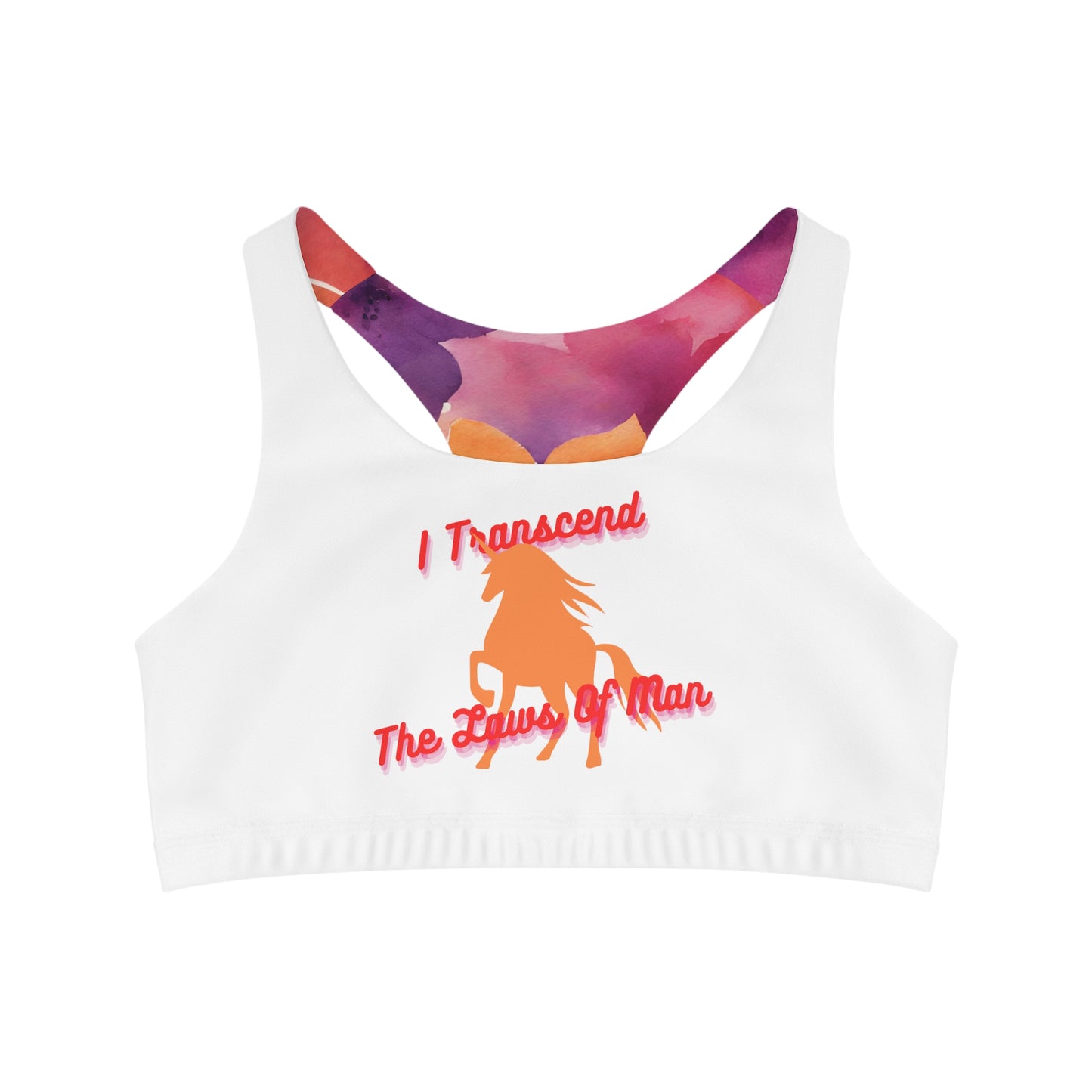 Transcendence Unicorn | Reversible Sport Bra | Lesbian