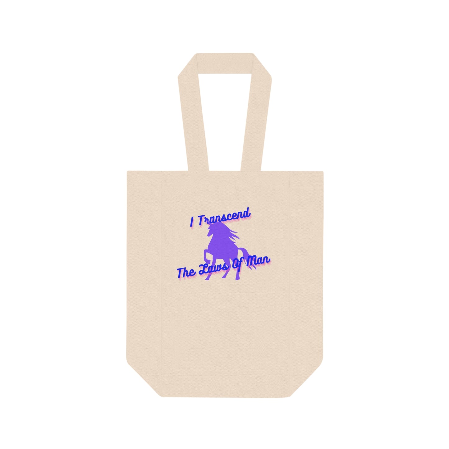 Transcendence Unicorn | Double Wine Tote | Bi