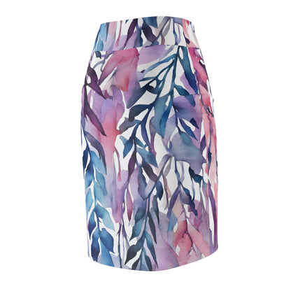 Watercolor Vines | Pencil Skirt | Bi