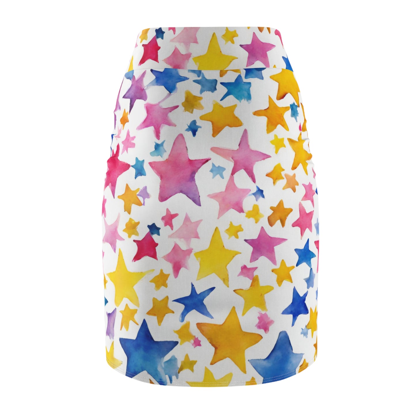 Watercolor Stars| Pencil Skirt | Pan