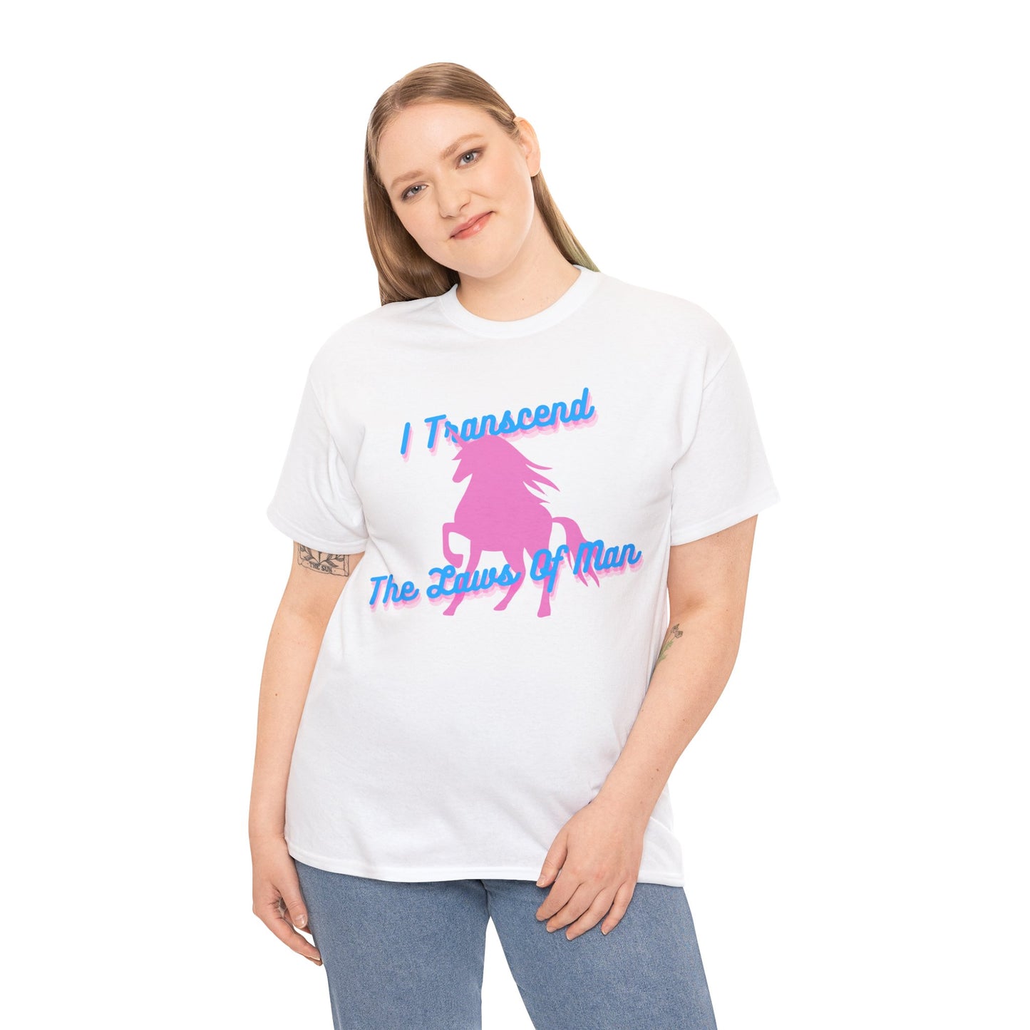 Transcendence Unicorn | Heavy Cotton Tee | Trans