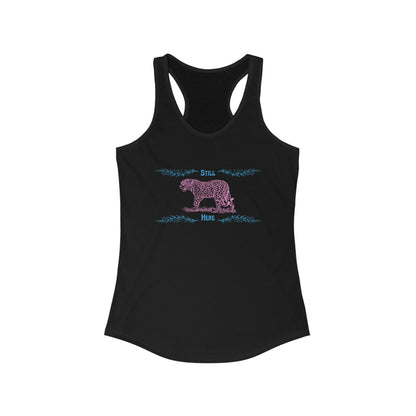 Still Here Jaguar | Racerback Tank | Trans