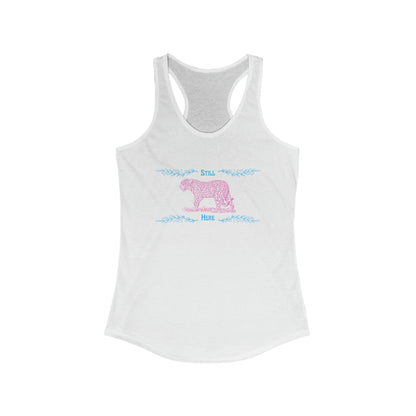 Still Here Jaguar | Racerback Tank | Trans