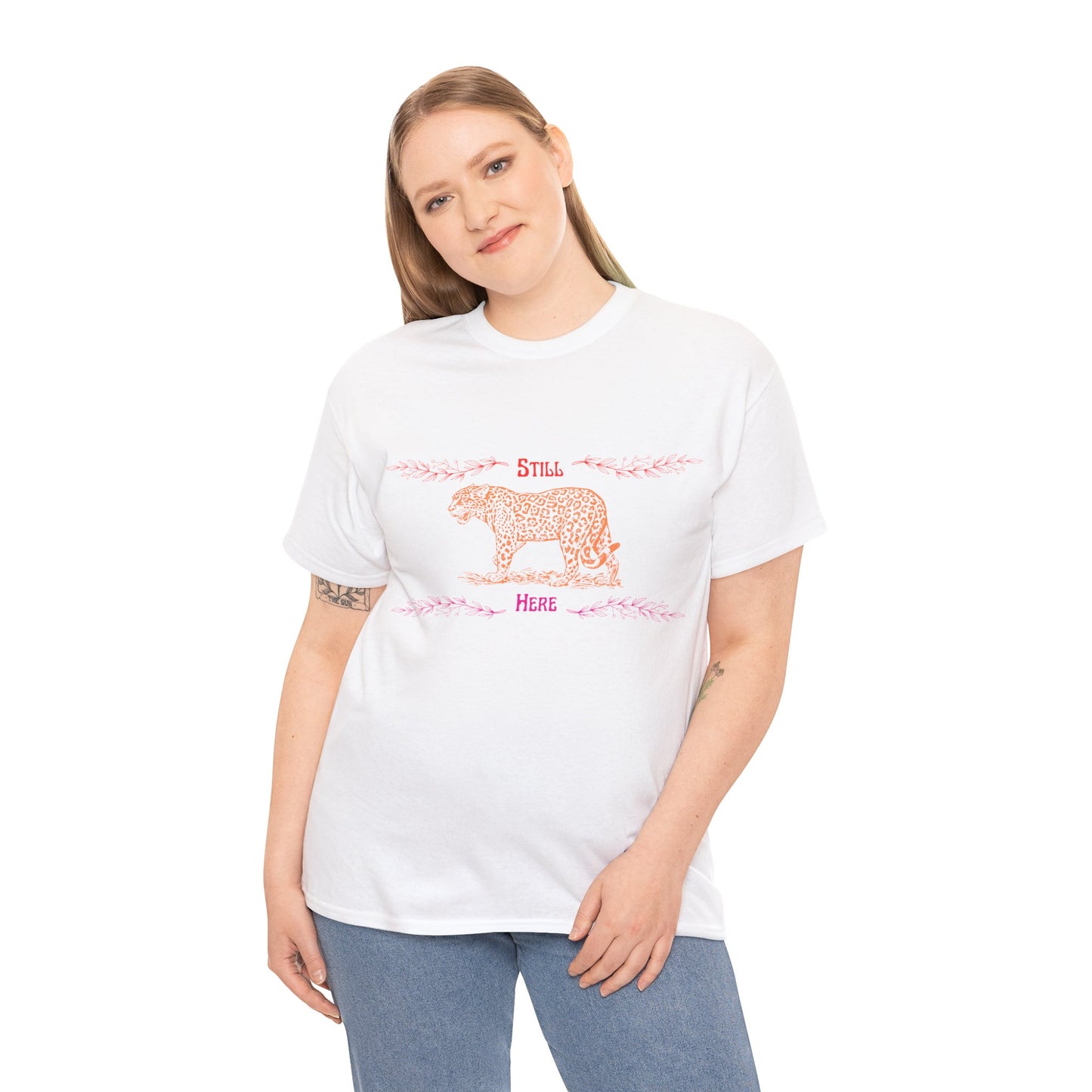 Still Here Jaguar | Heavy Cotton Tee | Lesbian