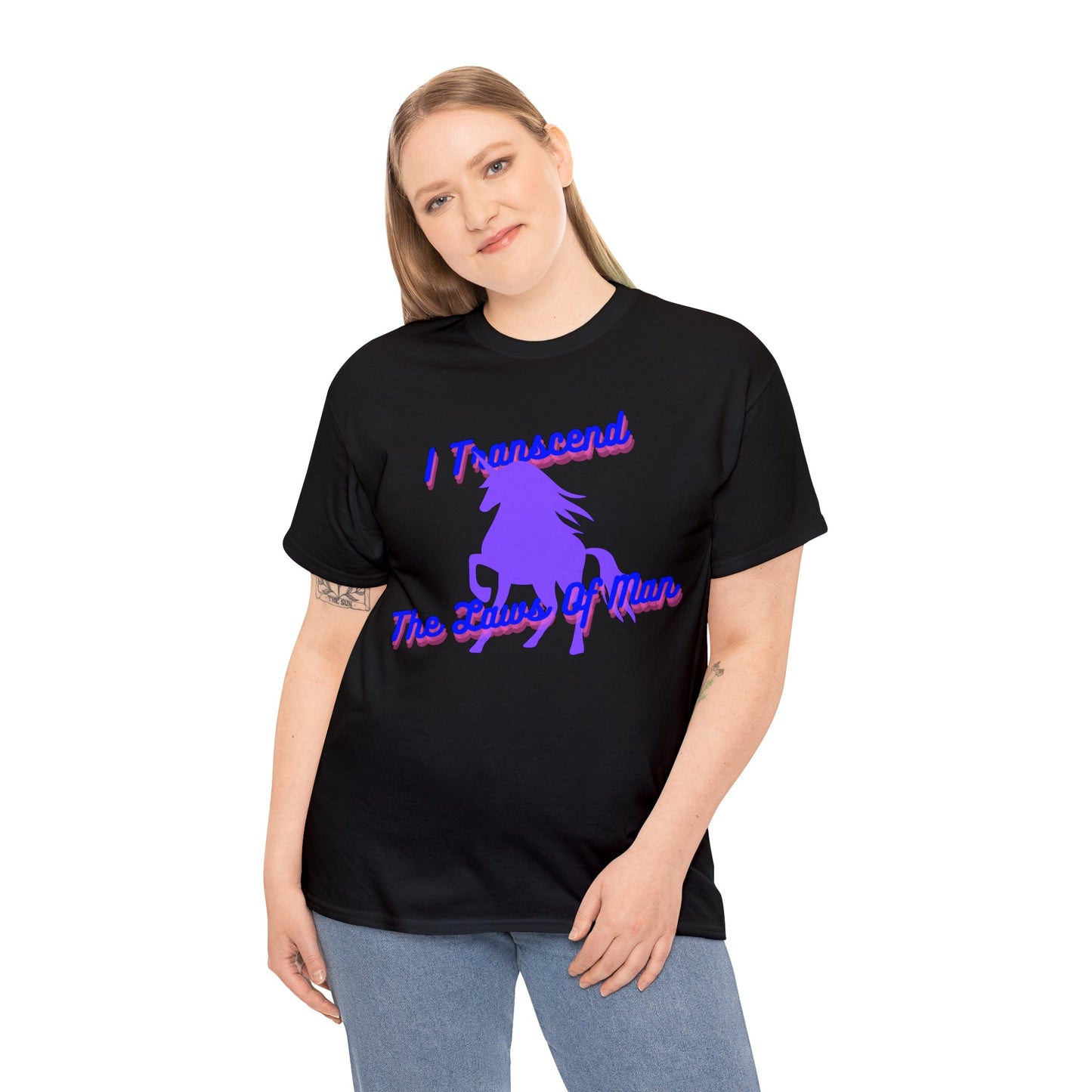 Transcendence Unicorn | Heavy Cotton Tee| Bi