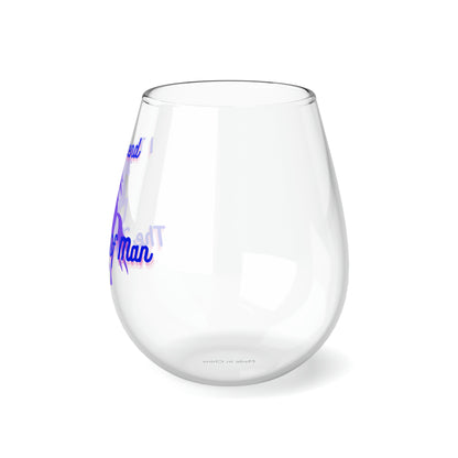 Transcendence Unicorn | 11.75 oz Stemless Wine Glass | Bi