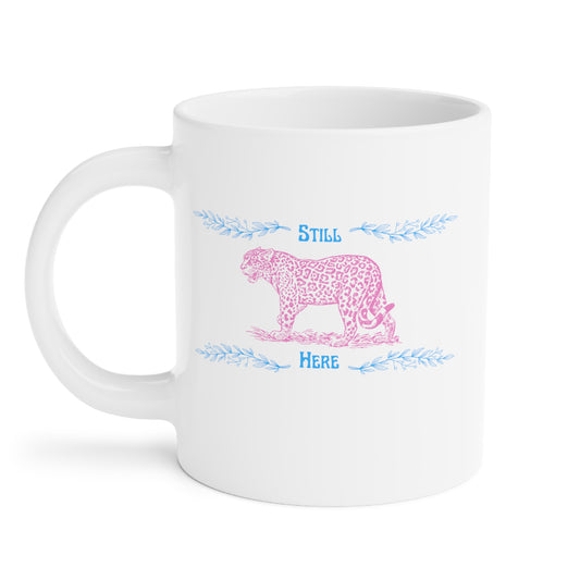 Still Here Jaguar | Latte Mug | Trans