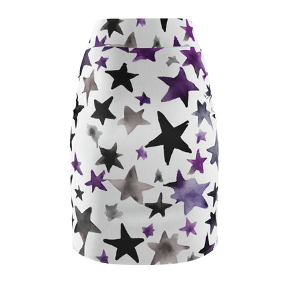 Watercolor Stars| Pencil Skirt | Ace