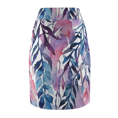 Watercolor Vines | Pencil Skirt | Bi