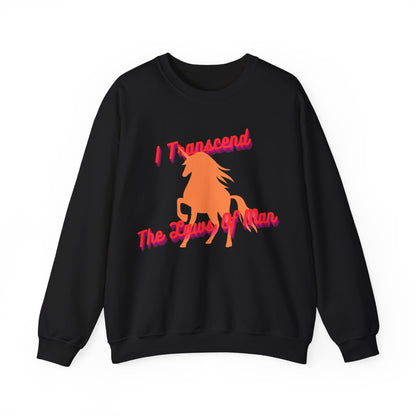 Transcendence Unicorn | Cotton Sweatshirt | Lesbian